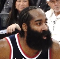 James Harden in a Clippers uniform during a game